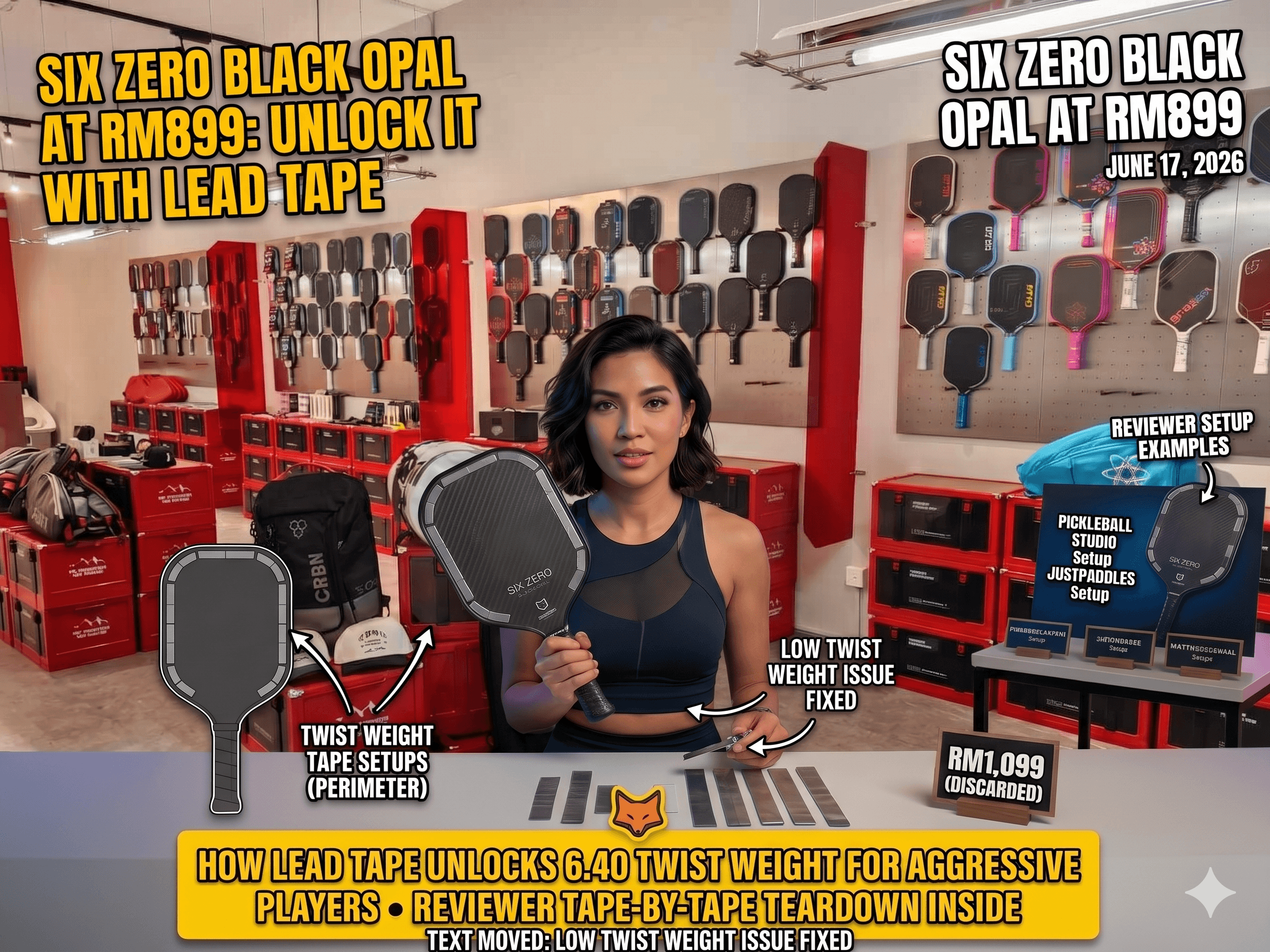 Six Zero Black Opal at RM899: The Lead Tape Setups YouTube Reviewers A