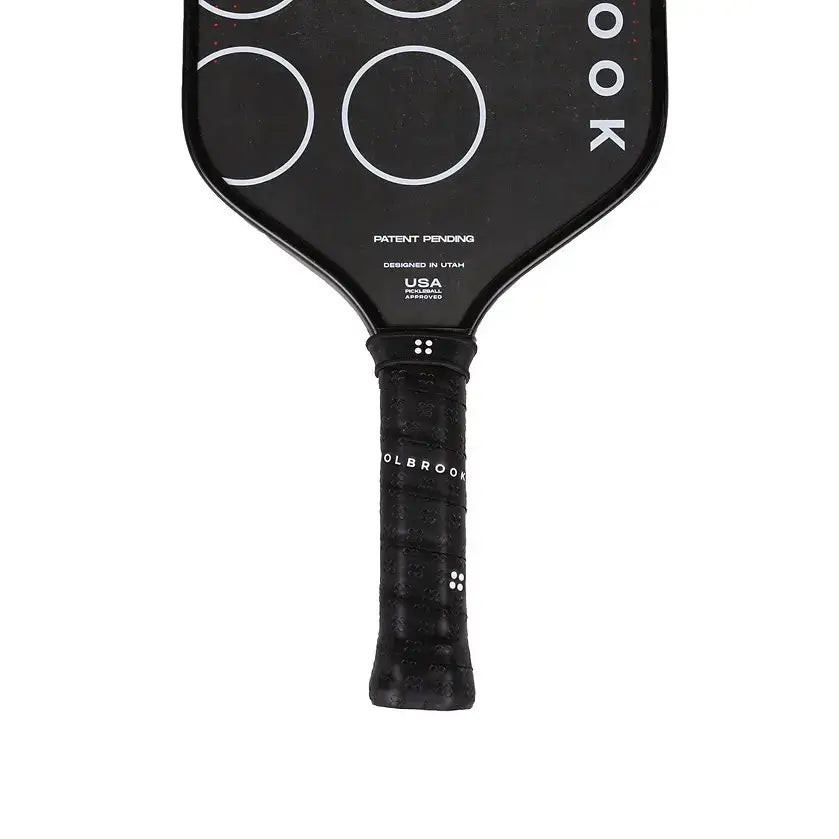Holbrook Arma Carbon T paddle top view with ergonomic grip, exclusive pre-order offer.