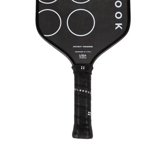Holbrook Arma Carbon T paddle top view with ergonomic grip, exclusive pre-order offer.