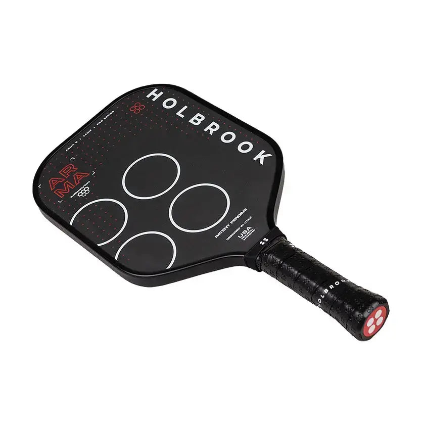 Holbrook ARMA Carbon S paddle, pre-order exclusive offer, sleek design with black and red accents, available at 15% off.
