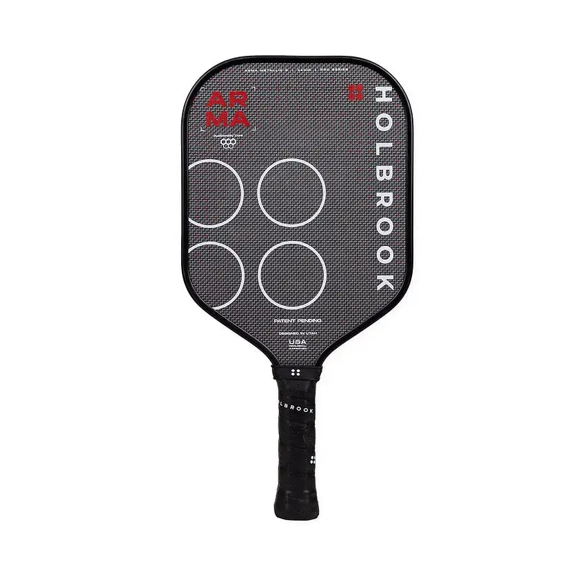 Holbrook ARMA paddle in metallic finish, designed for pre-order with 15% off, ideal for sports enthusiasts.