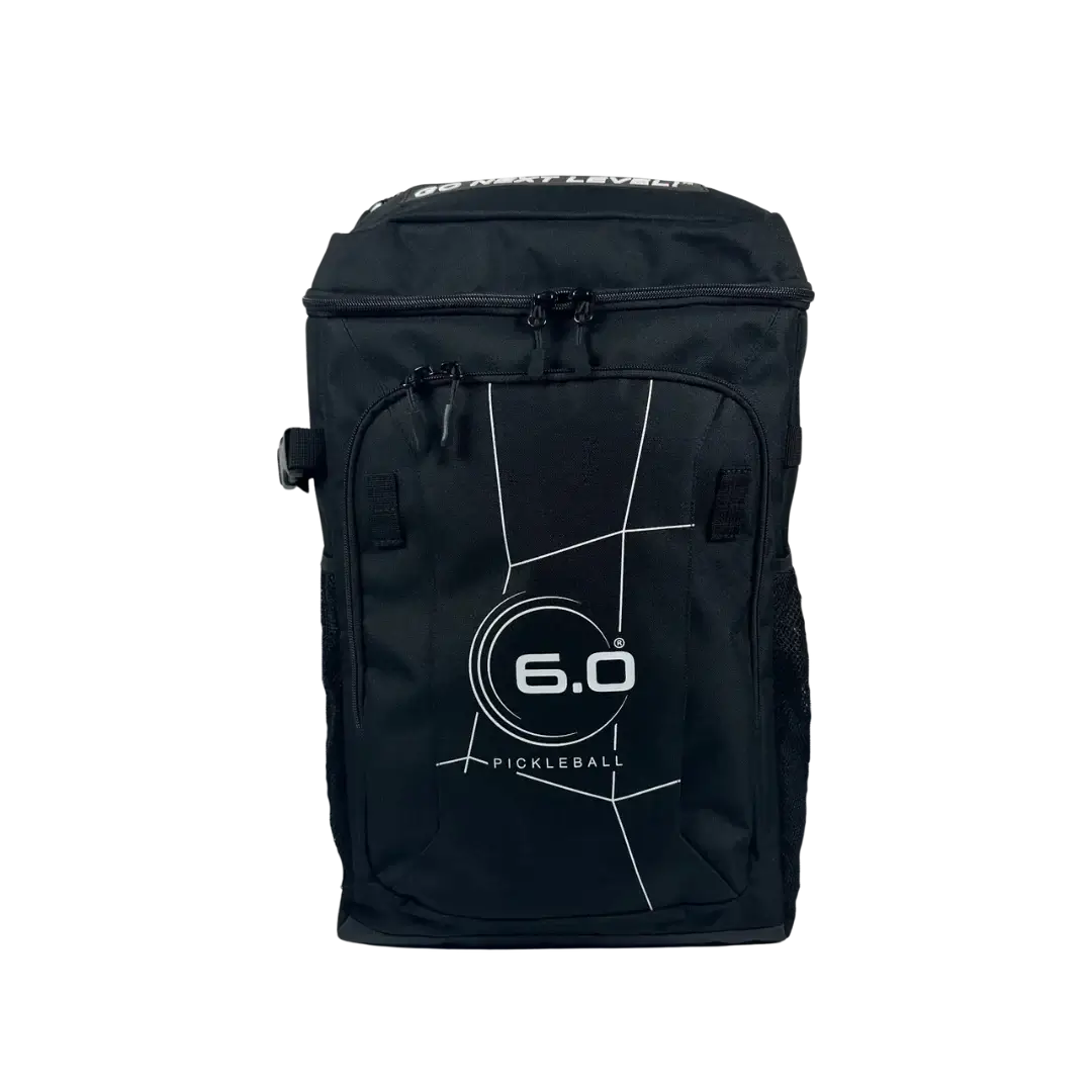 Six Zero Performance Backpack for pickleball, durable and stylish carry-all for on and off the courts.