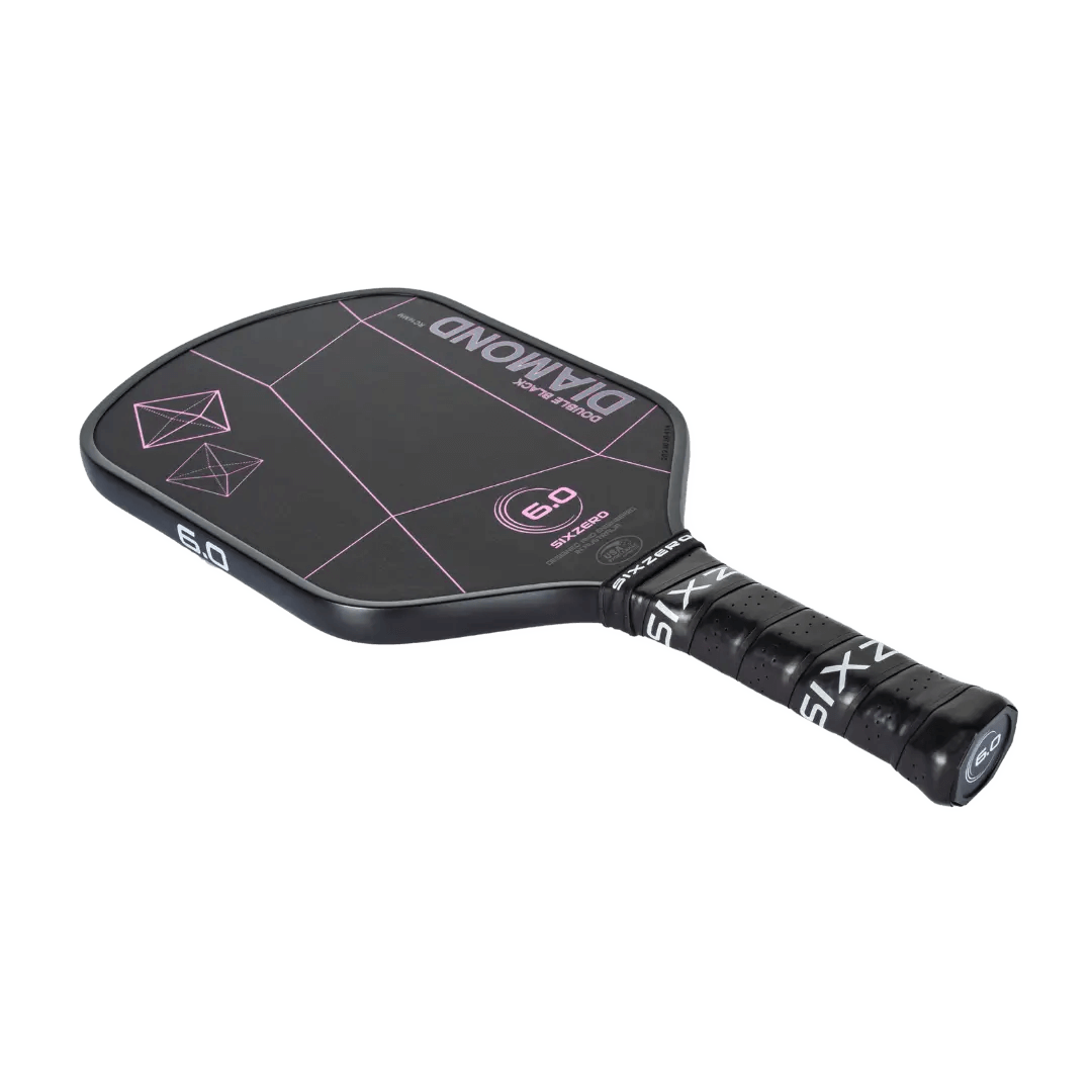 Six Zero Double Black Diamond paddle with Raw Carbon Technology for precision and control in pickleball, 2023 Paddle of the Year