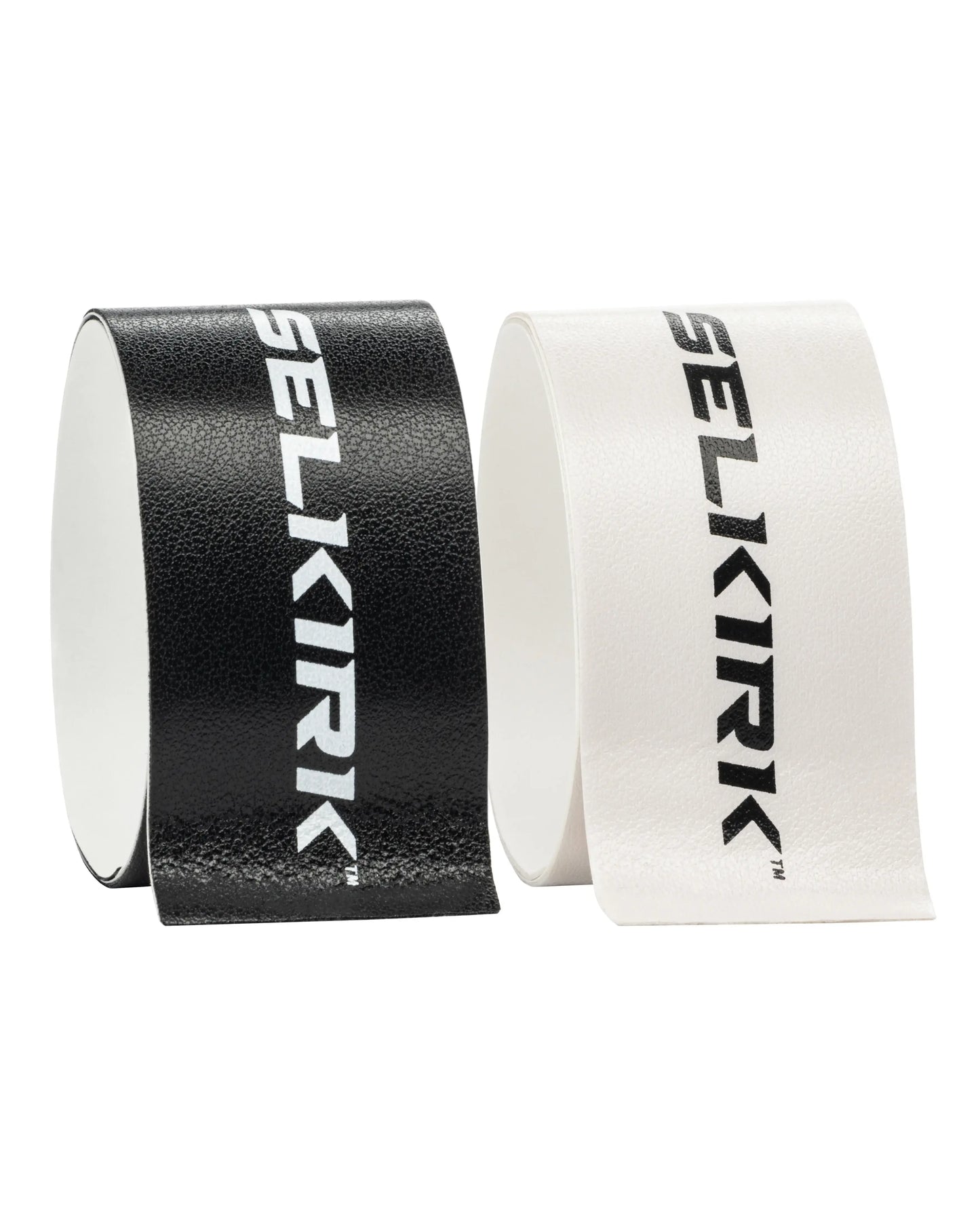 Selkirk pickleball paddle protective edge guard tape in black and white colors, designed for durability and impact protection.