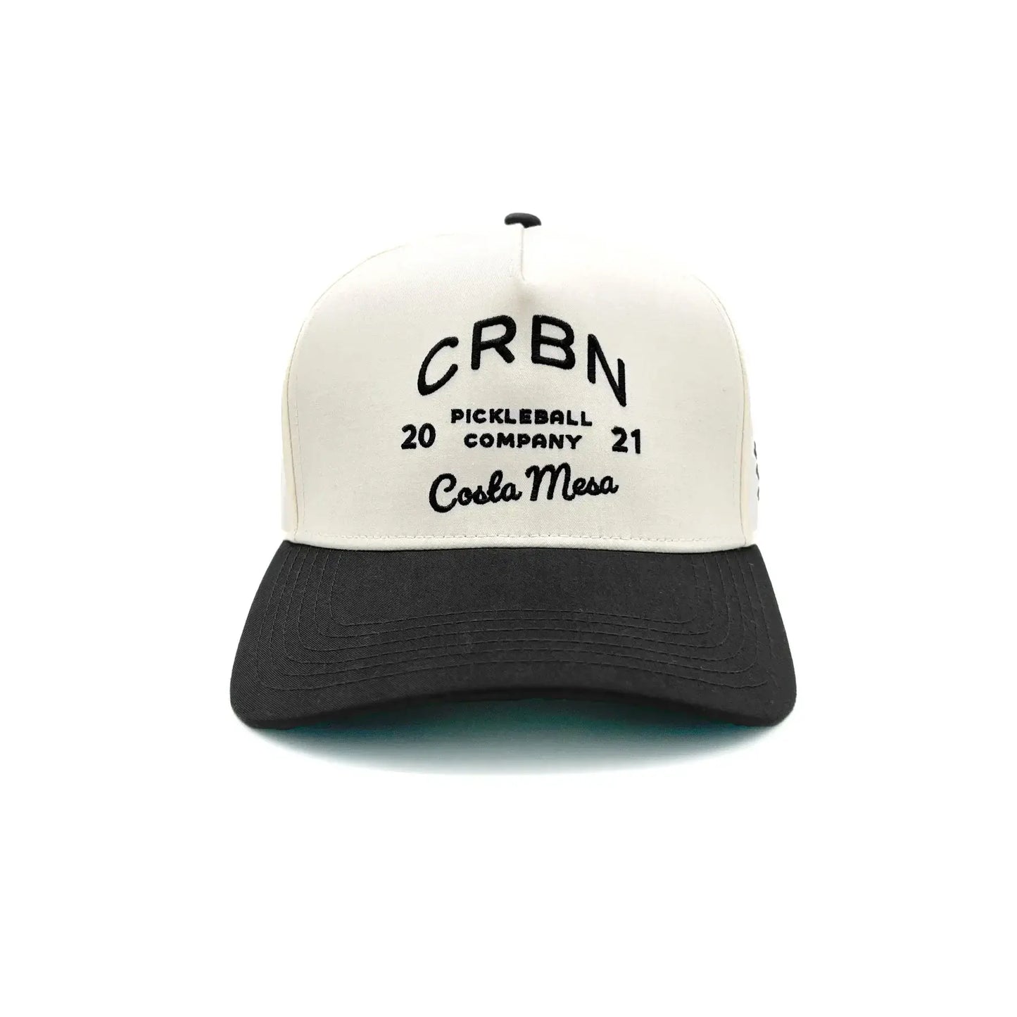 CRBN Heritage Snapback hat with black brim and vintage logo celebrating pickleball heritage.