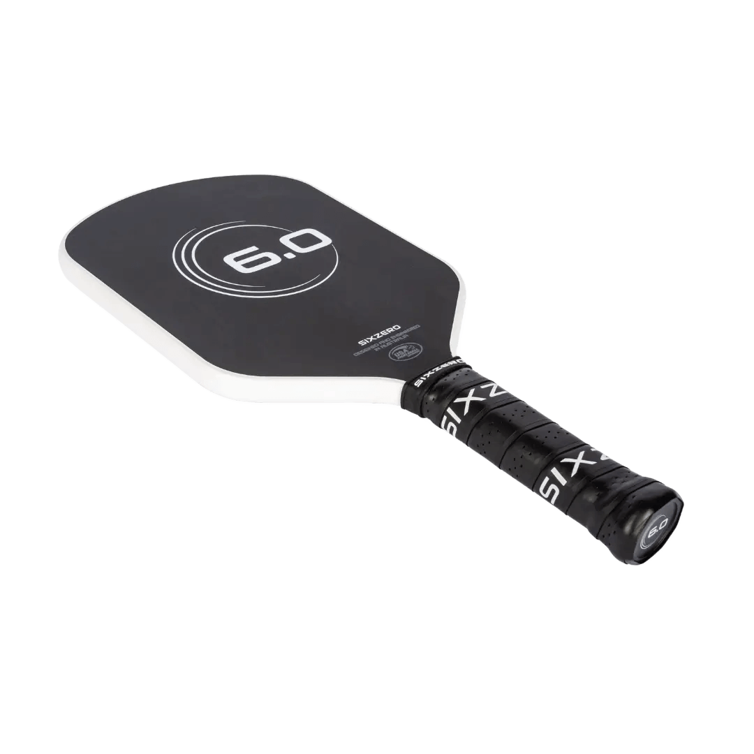 Six Zero Infinity Series Double Black Diamond Pickleball Paddle with Patent-Pending Edge Technology.