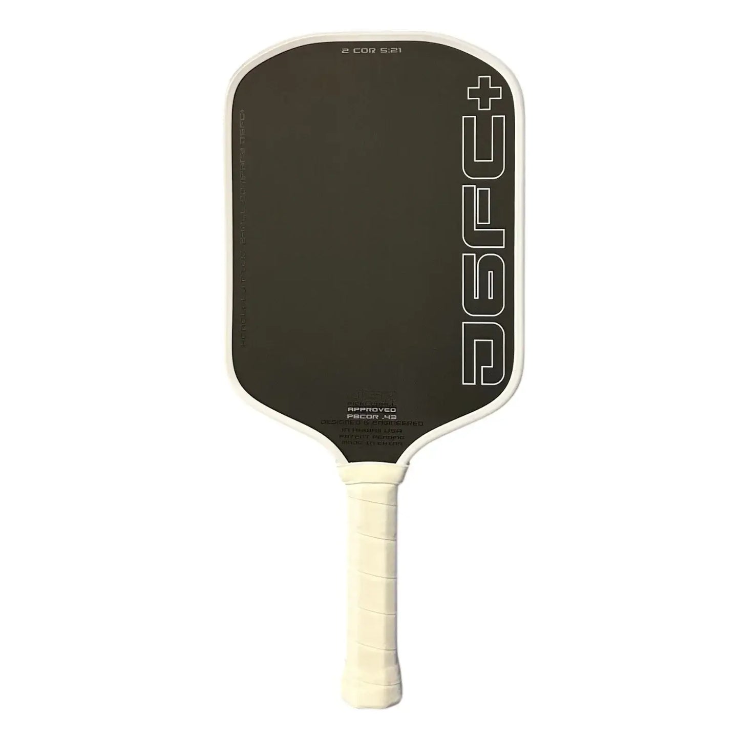 Honolulu J6FC+ pickleball paddle with optimized elongated shape and soft easy resets