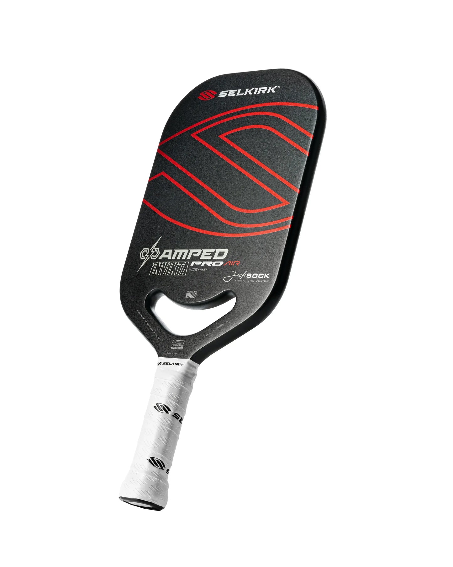 Selkirk AMPED Pro Air pickleball paddle showcasing sleek design and innovative technology for balanced performance.