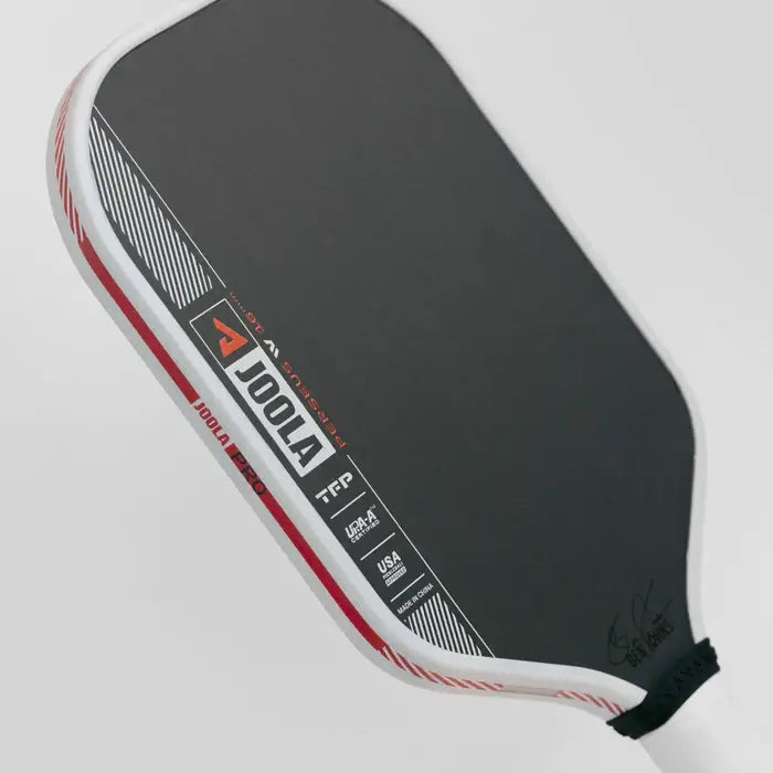 JOOLA Ben Johns Perseus Pro IV 16mm pickleball paddle with TechFlex Power technology for precision and control.