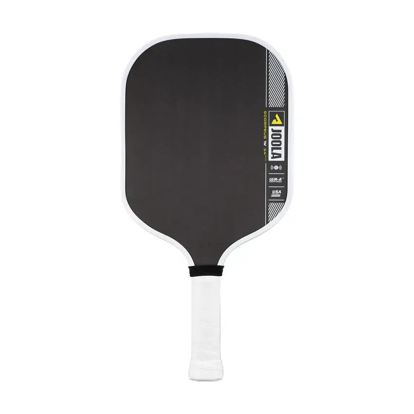 JOOLA Anna Bright Scorpeus Pro IV 14mm pickleball paddle with Tech Flex Power technology for enhanced balance.