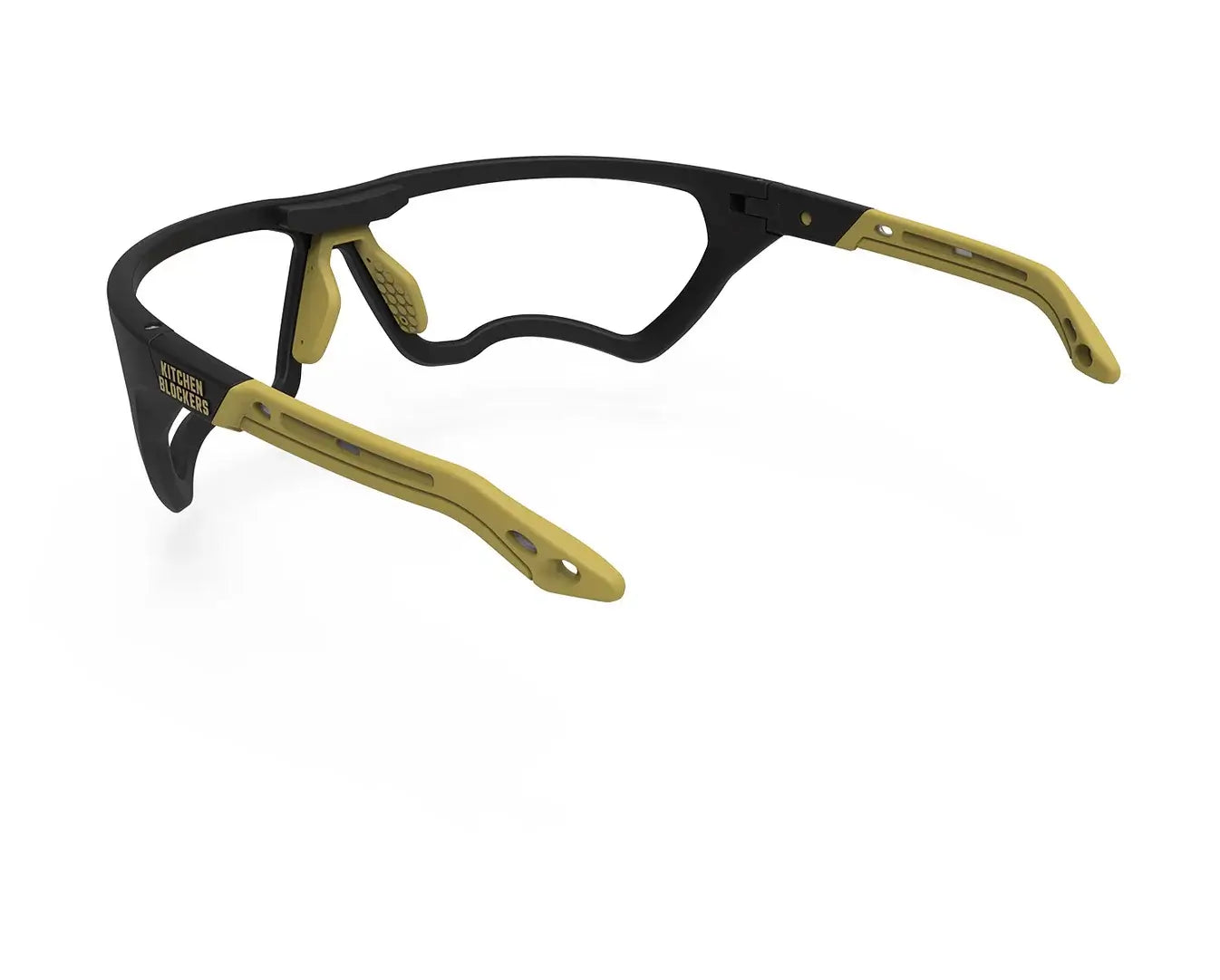 Kitchen Blockers™ protective eyewear designed for Pickleball players, offering scratch-free and fog-free vision.