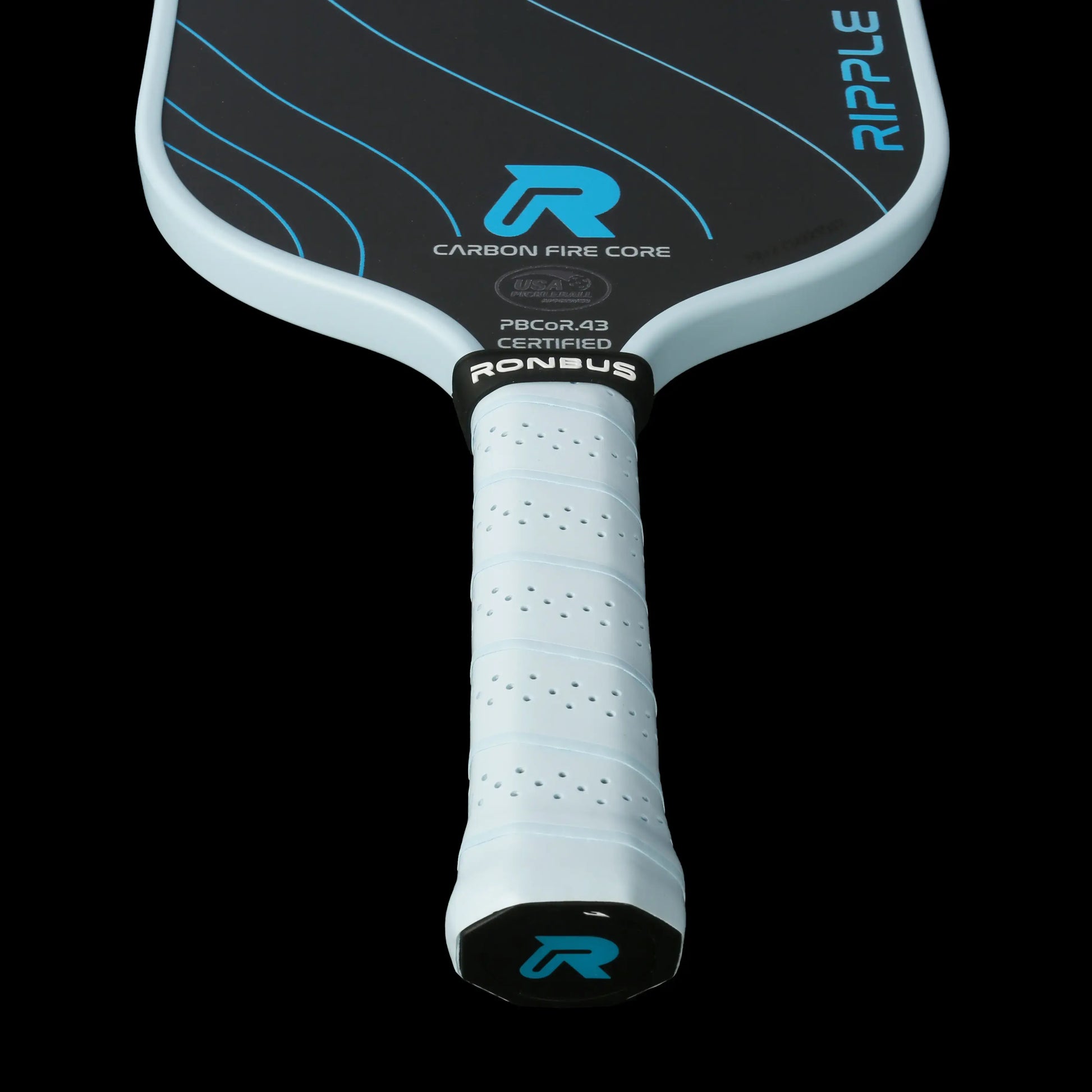 Ronbus Ripple V2 R1.14 paddle featuring a Carbon Fire core and ergonomic grip for enhanced performance.
