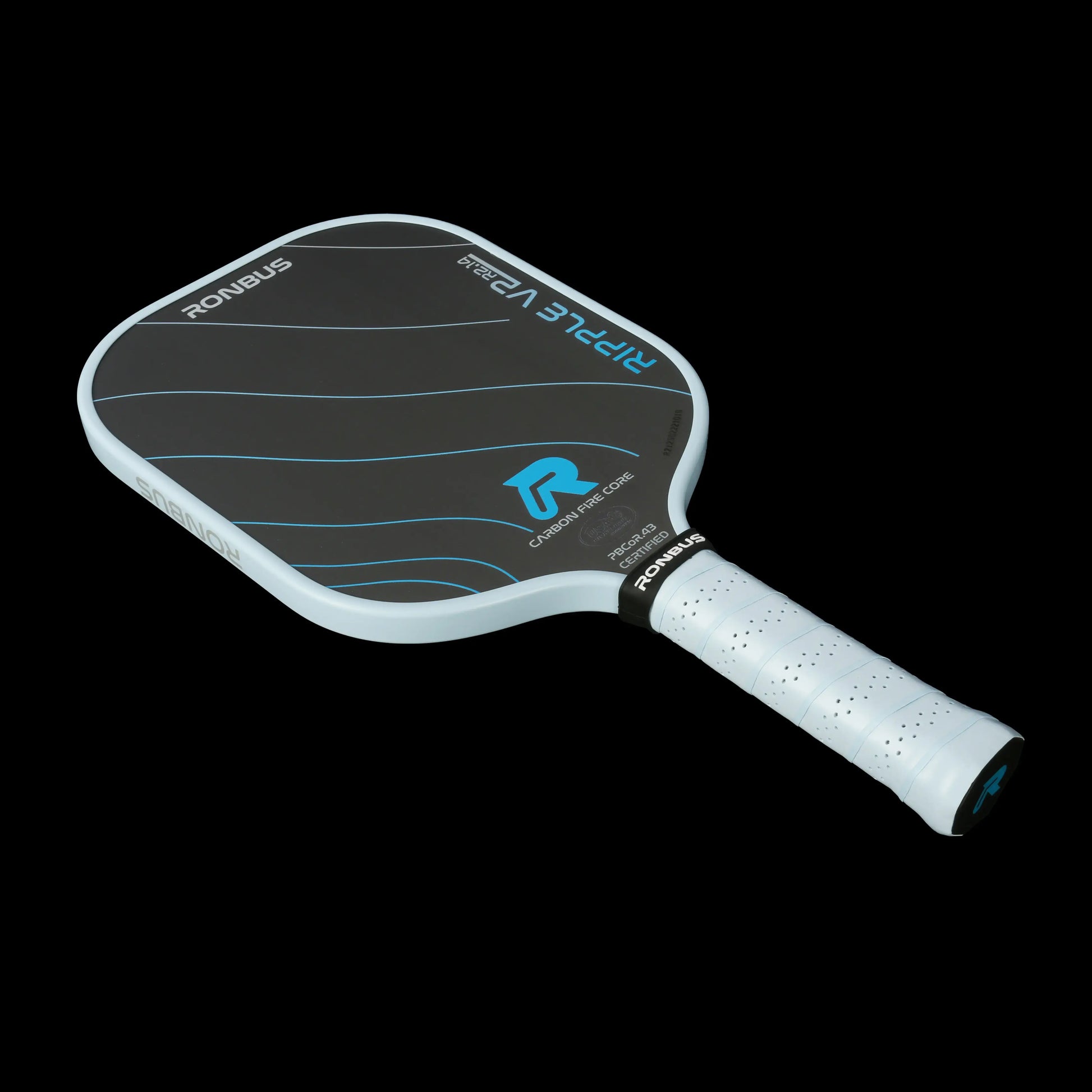 Ronbus Ripple V2 R2.14 paddle featuring FIRE core technology for enhanced power and spin.