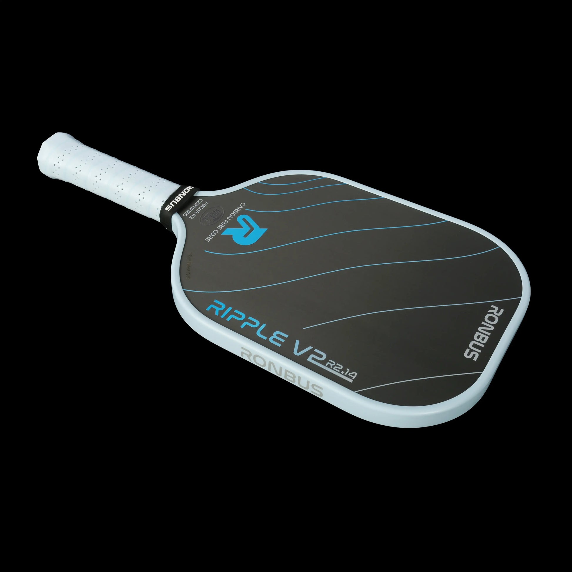 Ronbus Ripple V2 R2.14 paddle featuring a FIRE core and dynamic power range for unparalleled spin and elasticity.