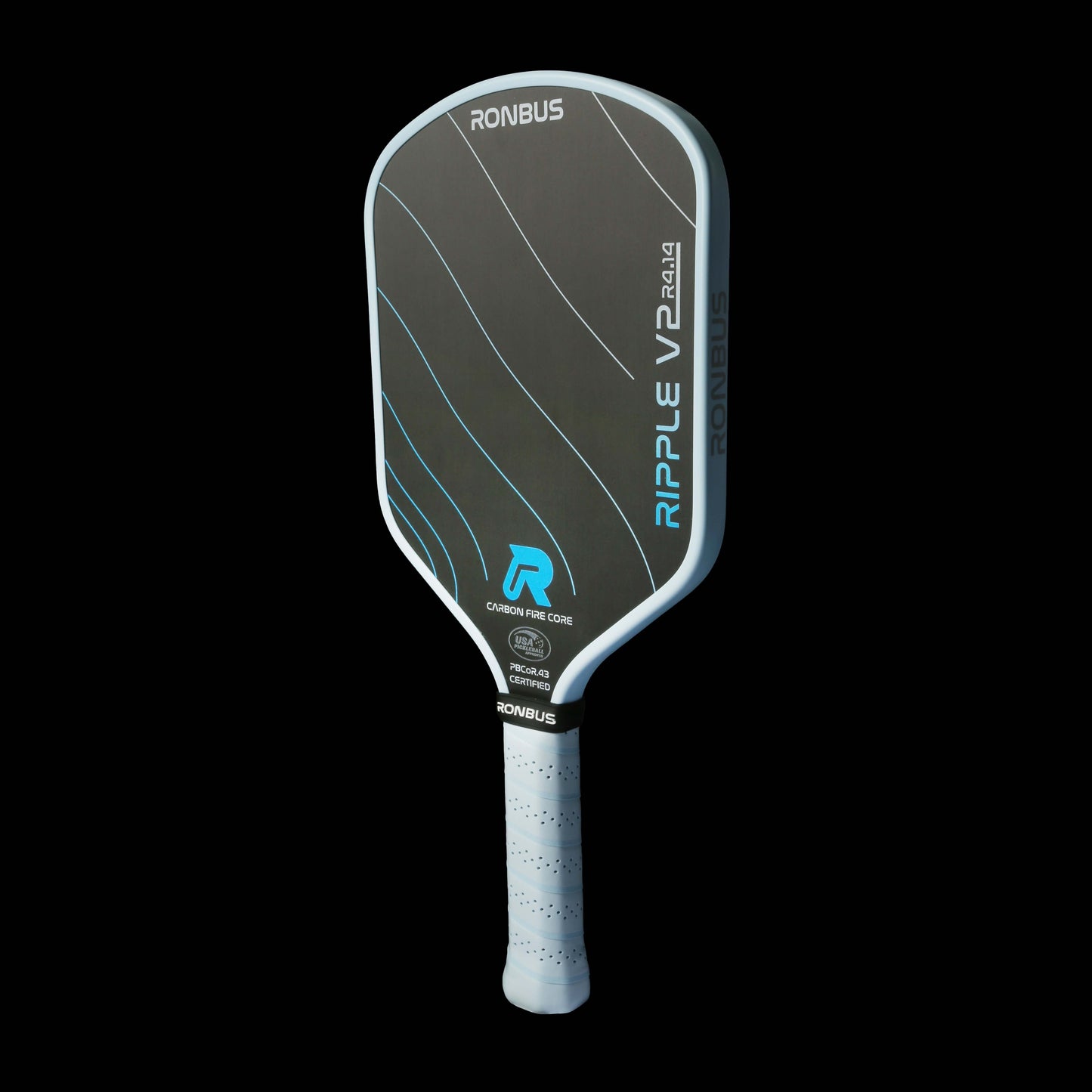 Ronbus Ripple V2 R4.14 paddle with FIRE core and 3D carbon fiber lattice design for enhanced performance.
