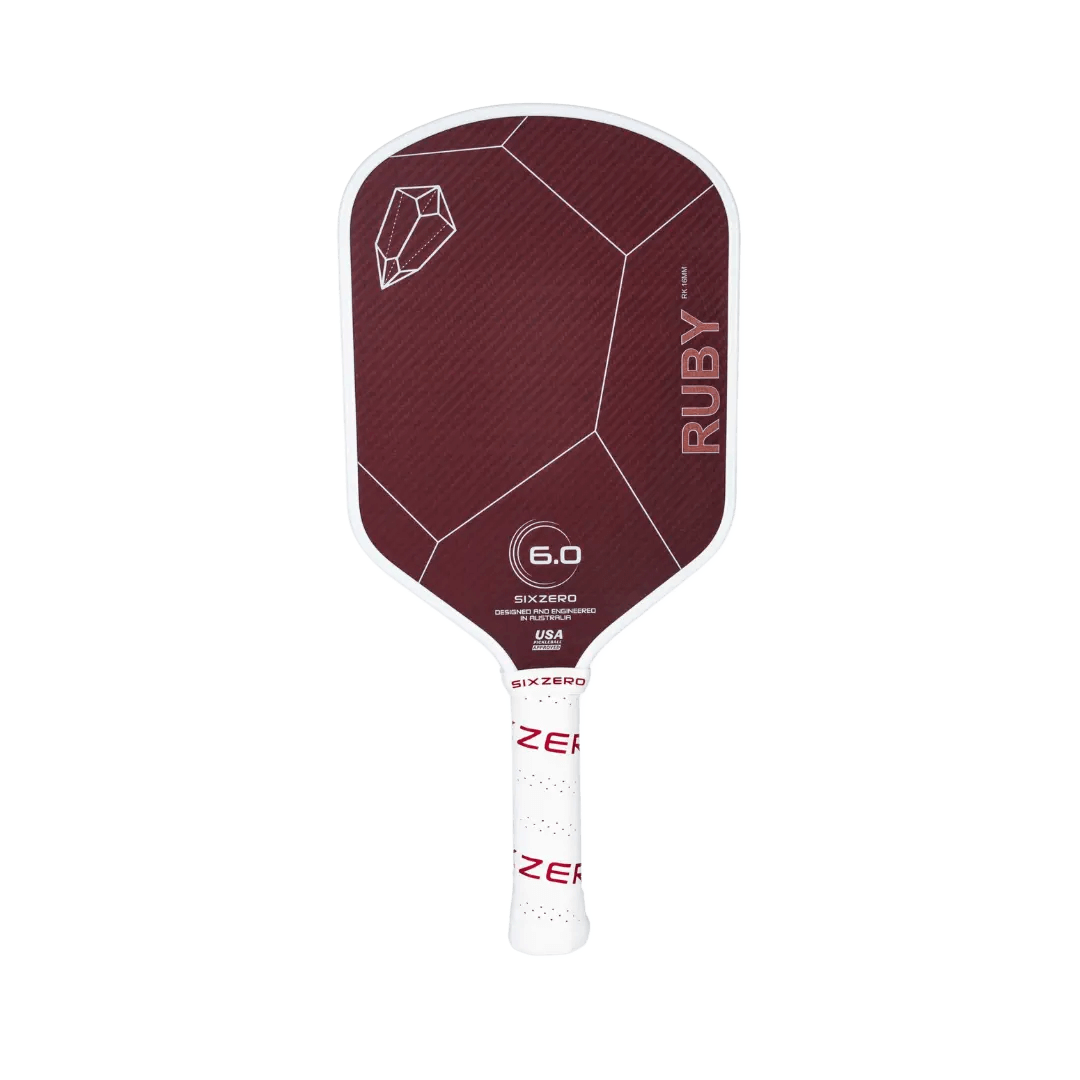 Six Zero Ruby Pickleball Paddle - advanced spin technology for superior control on the court