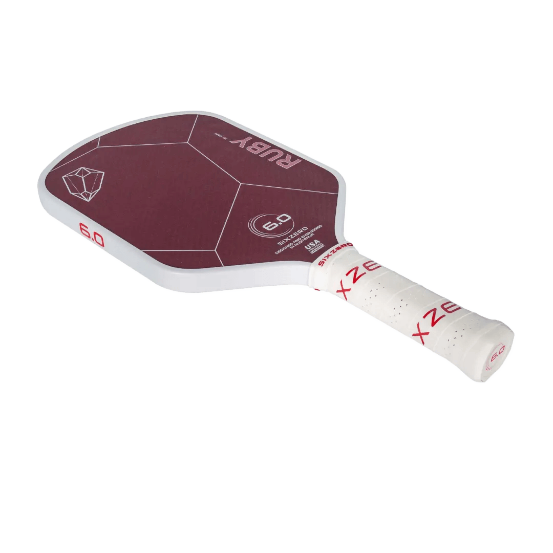 Six Zero Ruby Pickleball Paddle with groundbreaking technology for exceptional control and unbeatable spin