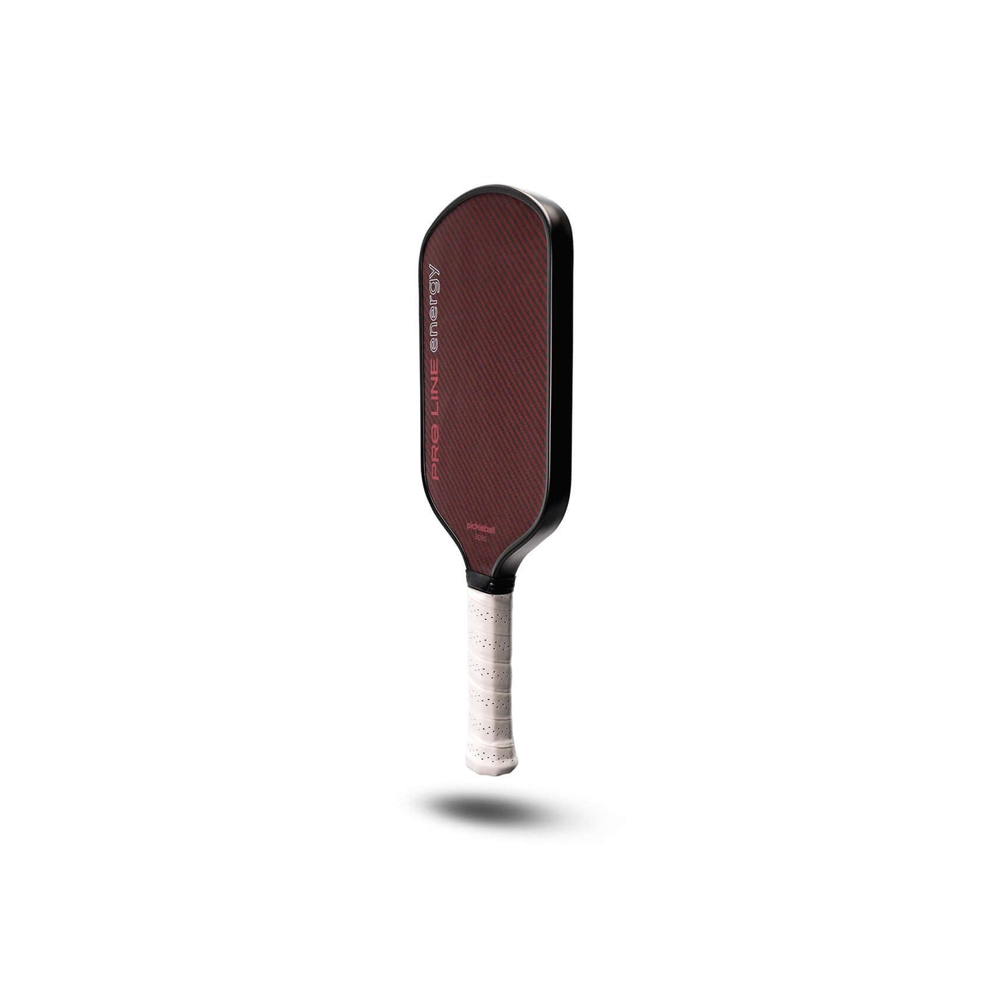 PickleballApes Pro Line Energy paddle with Dynamic Aramid Fiber Surface, elongated handle, double-handed backhand grip.