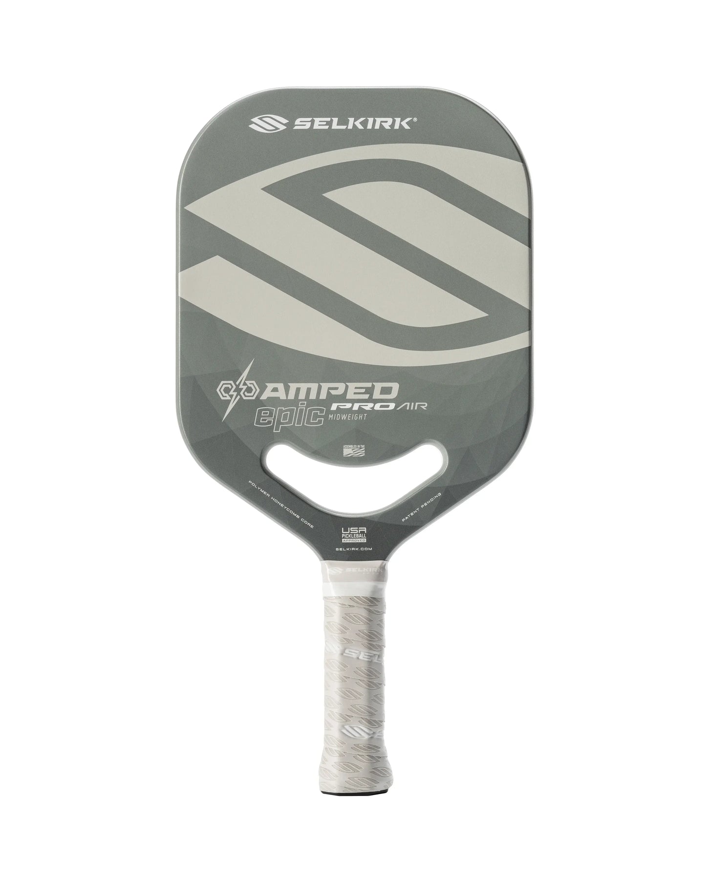 Selkirk AMPED Pro Air pickleball paddle showcasing sleek design for balanced power and control.