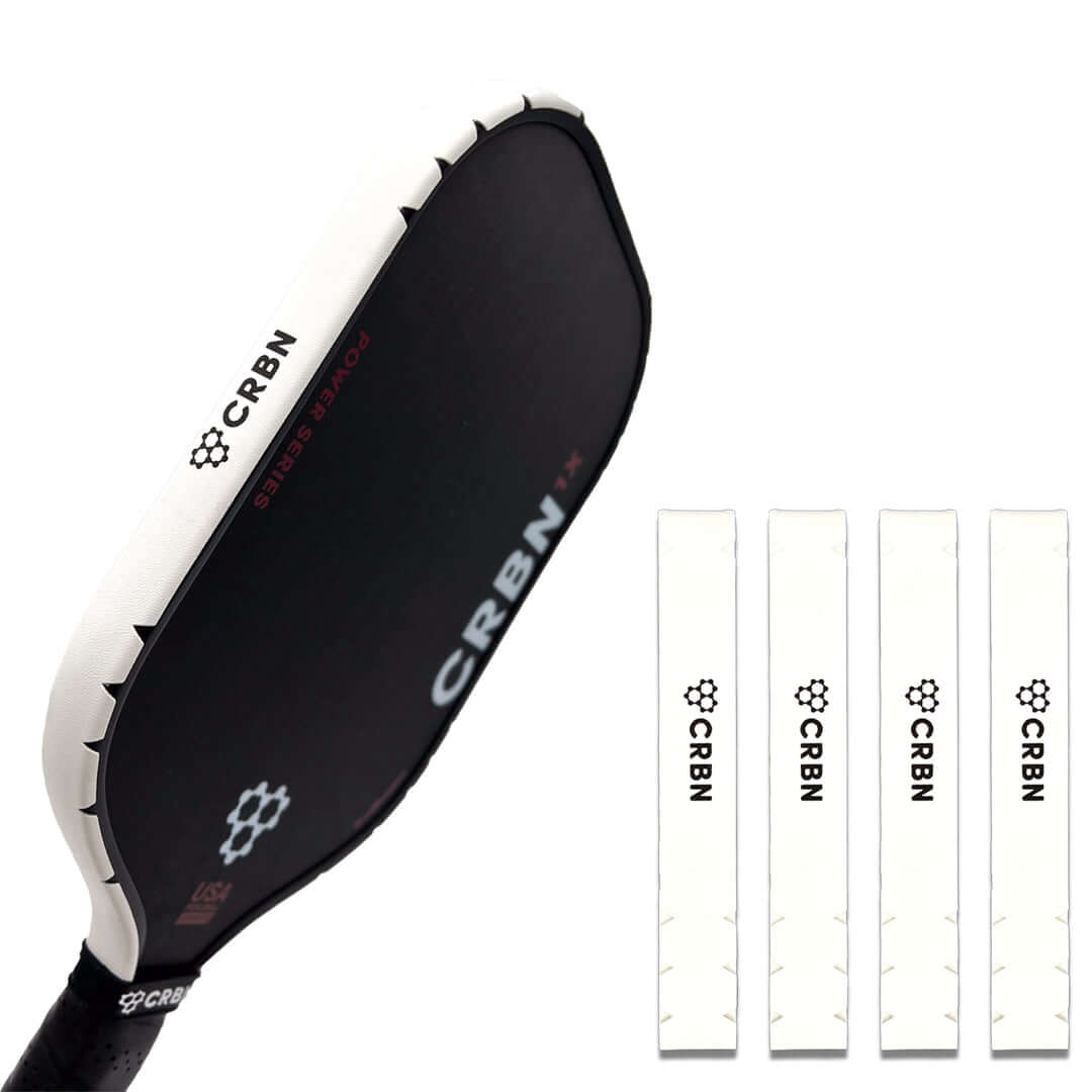 CRBN Protective Edge Guard Tape 4 Pack for paddle, shields against scratches and impacts, sawtooth design conforming to paddle edges