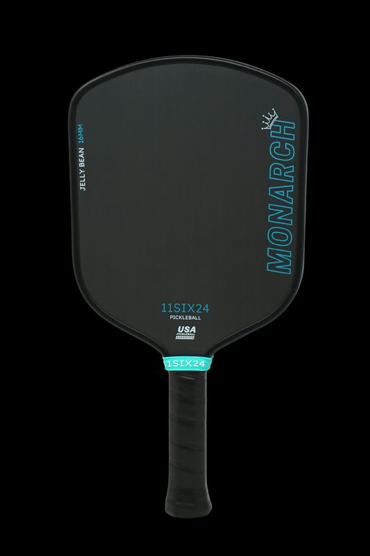 11SIX24 Monarch Jelly Bean pickleball paddle with textured surface for optimum control.
