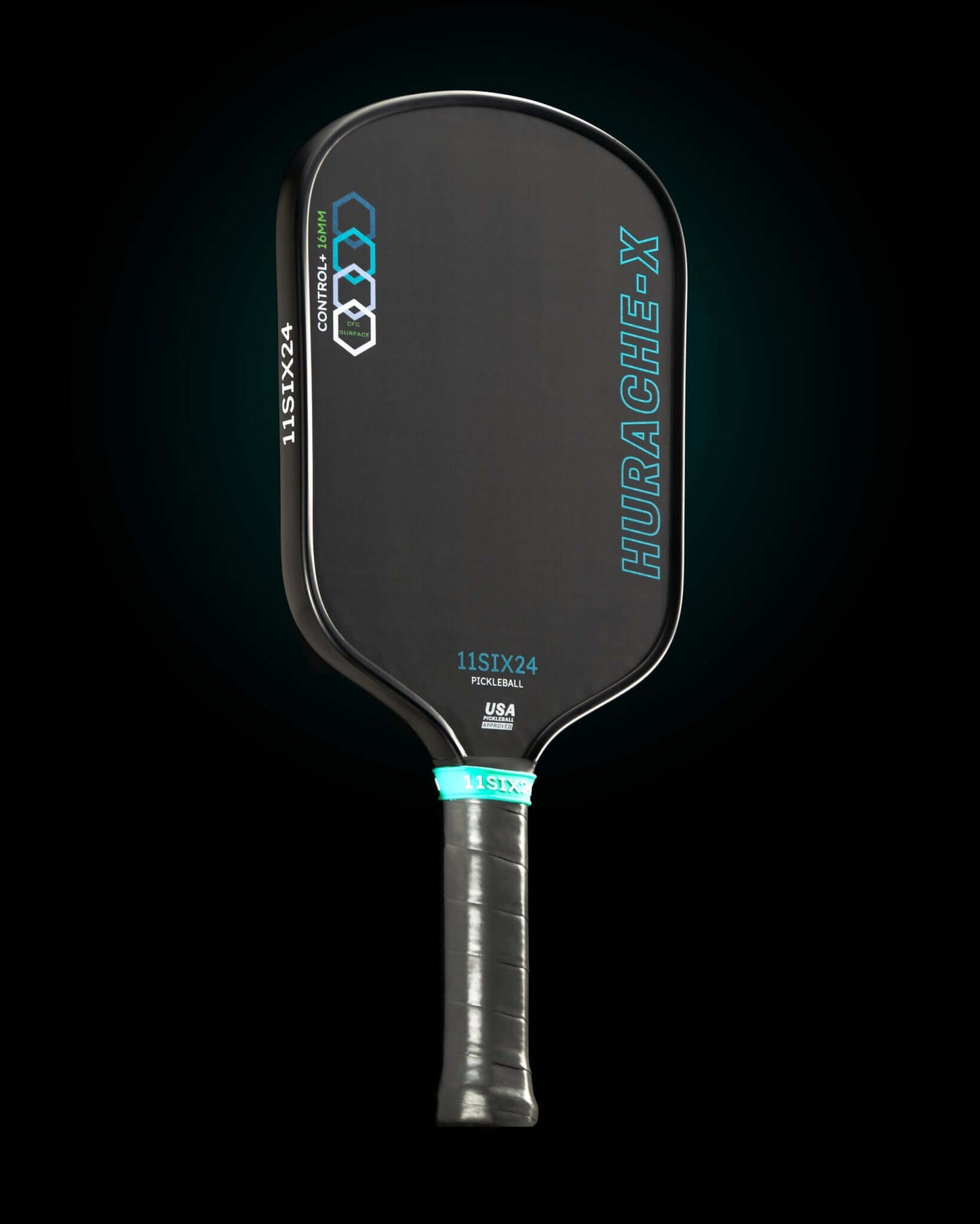11SIX24 Hurache-X Control+ pickleball paddle featuring innovative design and advanced surface technology.