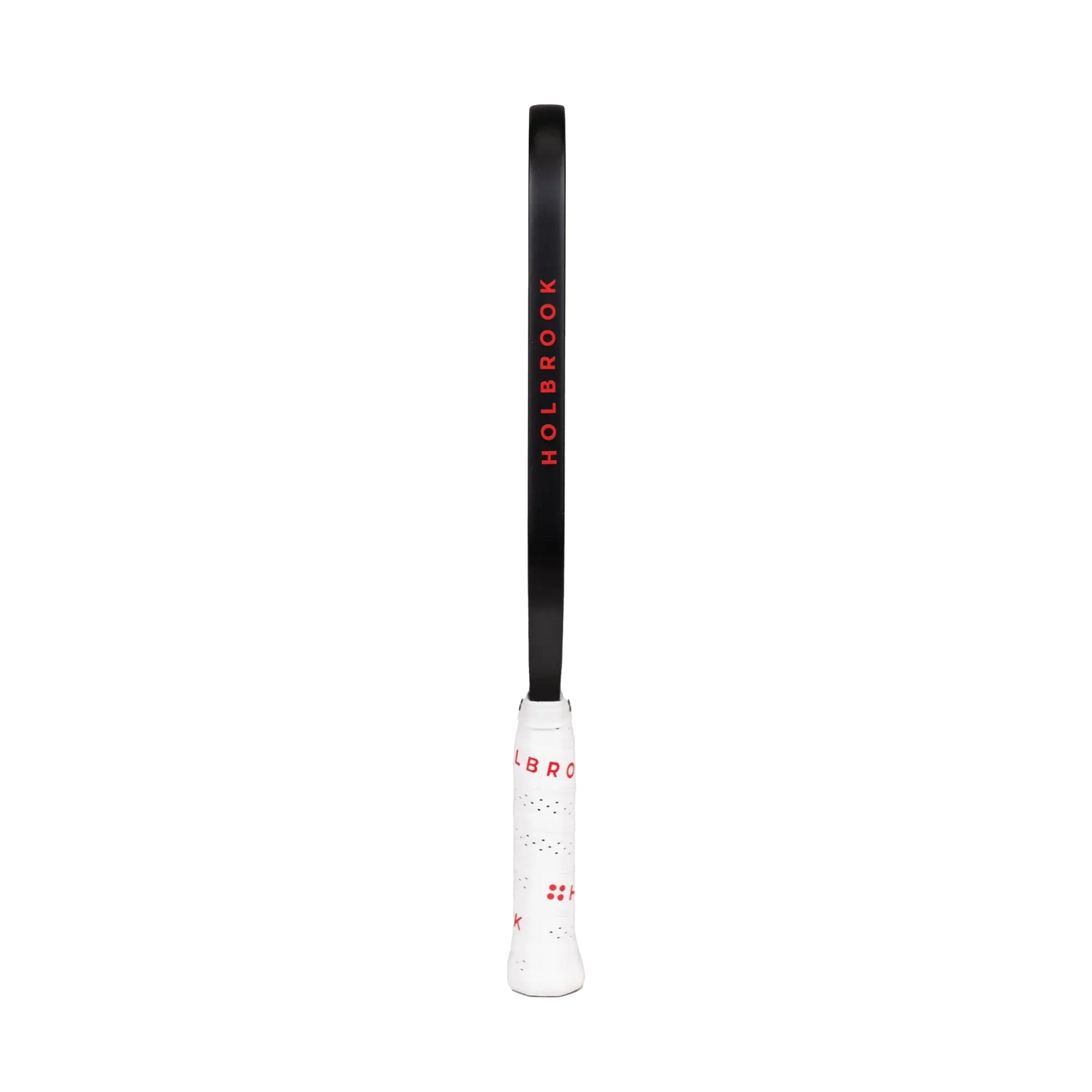 Holbrook Pro Aero Metallic T Pickleball Paddle showcasing a sleek design with a 5.5-inch handle for enhanced grip.
