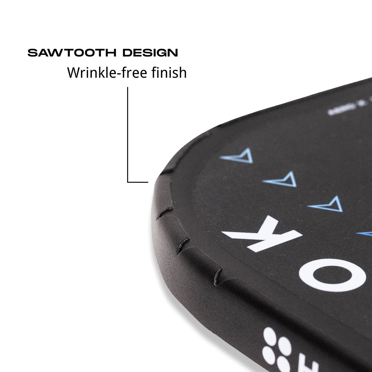 Close-up of Holbrook Protective Edge Tape showing sawtooth design and wrinkle-free finish for durability.