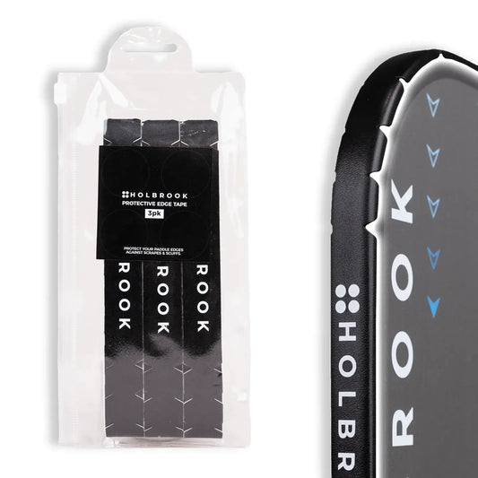 Holbrook Protective Edge Tape 3 Pack for pickleball paddle, featuring durable, wear-resistant materials for ultimate protection.