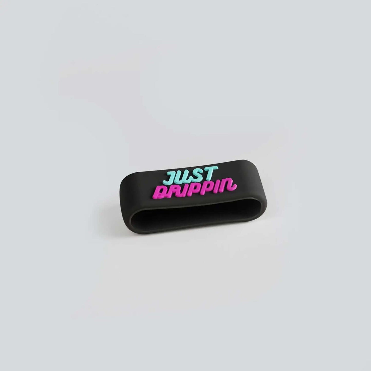 JUST DRIPPIN Paddle Silicone Ring in black, designed for improved grip on paddles. Lightweight and durable for all paddle types.