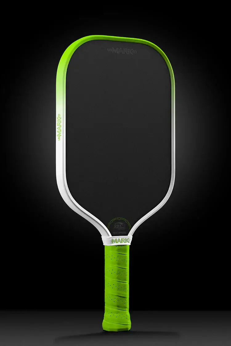 unMARKed Alpha Paddle by Mark Pickleball, designed for serious players seeking innovative pickleball technology.