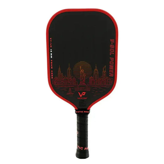 Vatic Pro V-SOL POWER V7 Launch Edition elongated pickleball paddle with raw carbon fiber face