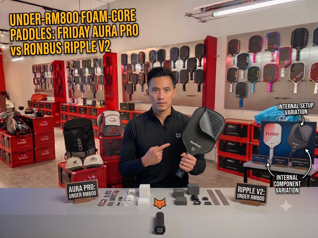 Friday Aura Pro vs Ronbus Ripple V2 R1.14: Two Under-RM800 Foam-Core Elongated Paddles Picked Apart