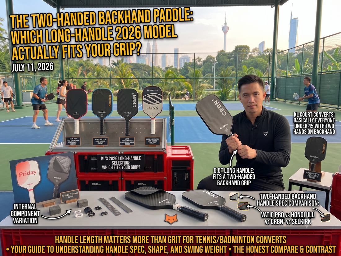 The Two-Handed Backhand Paddle: Which Long-Handle 2026 Model Actually Fits Your Grip?