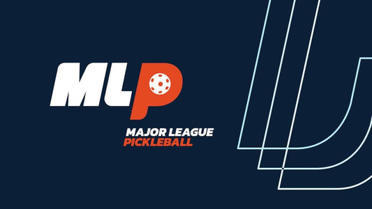 Major League Pickleball logo featuring "MLP" and the full name on a dark background.