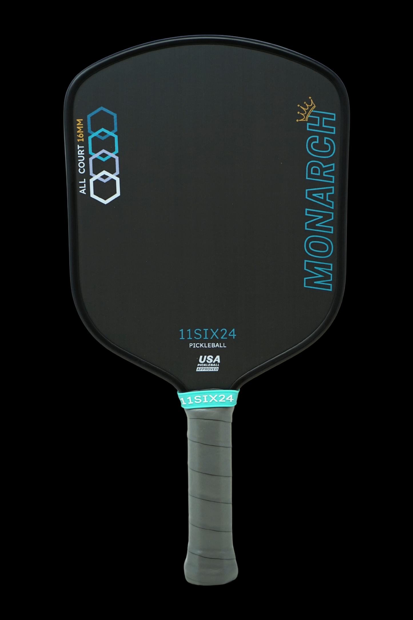 11SIX24 Monarch All Court pickleball paddle with advanced surface technology, designed for ultimate control and power.