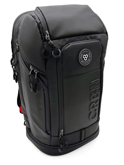 CRBN Pro Team Backpack 2.0, black durable design with multiple compartments for serious players.