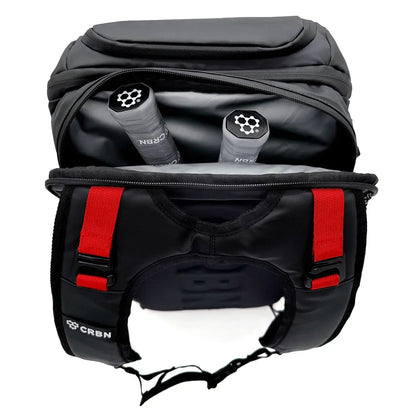 CRBN Pro Team Backpack 2.0 with ball garage and paddle compartment for serious players.