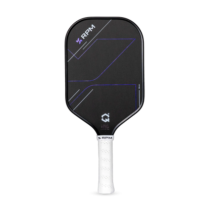 RPM Q2 Elongated Paddle - 16MM with sleek black design and ergonomic grip for performance.