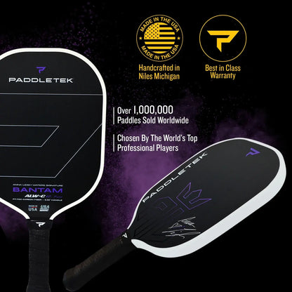 PaddleTek Bantam ALW-C 14.3 paddle, handcrafted in Michigan, chosen by top players, with over 1 million sold worldwide.