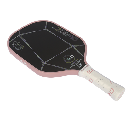 Six Zero Quartz pickleball paddle with large sweet spot for enhanced control, power, and pop. Quality performance at an affordable price.