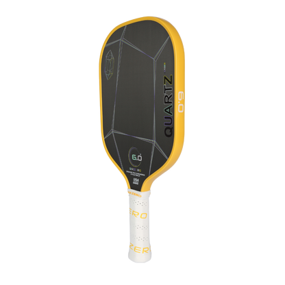 Six Zero Quartz Pickleball Paddle with large sweet spot for enhanced control and power, affordable performance paddle.