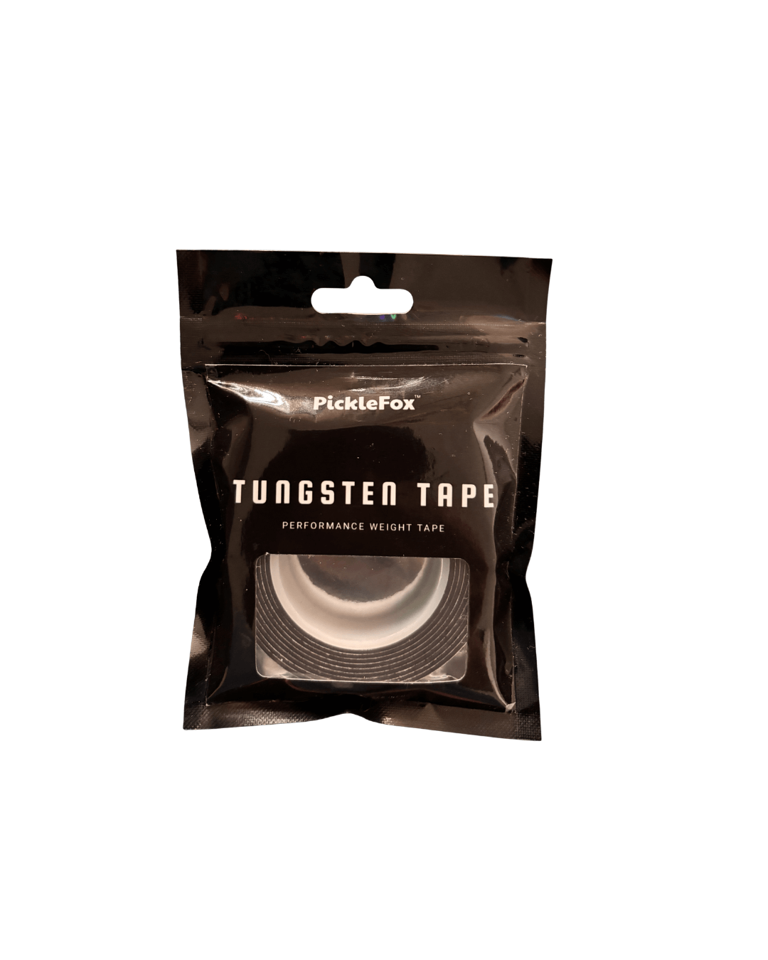 Picklefox Tungsten Tape - 0.5g packaging for customizable paddle weight and performance.