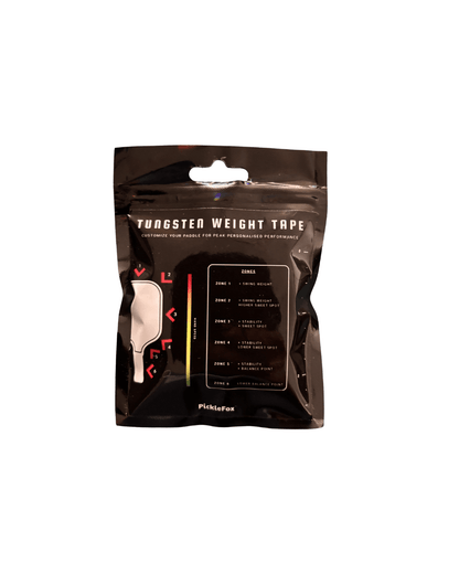 Picklefox Tungsten Tape - 0.5g packaging for precision tuning and performance control in sports equipment.