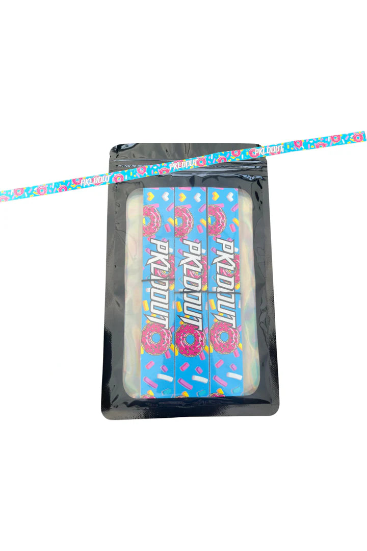 Colorful PKLDOUT Paddle Edge Tape packaging with fun design, protects and fits edgeless or edged paddles, sold per piece.