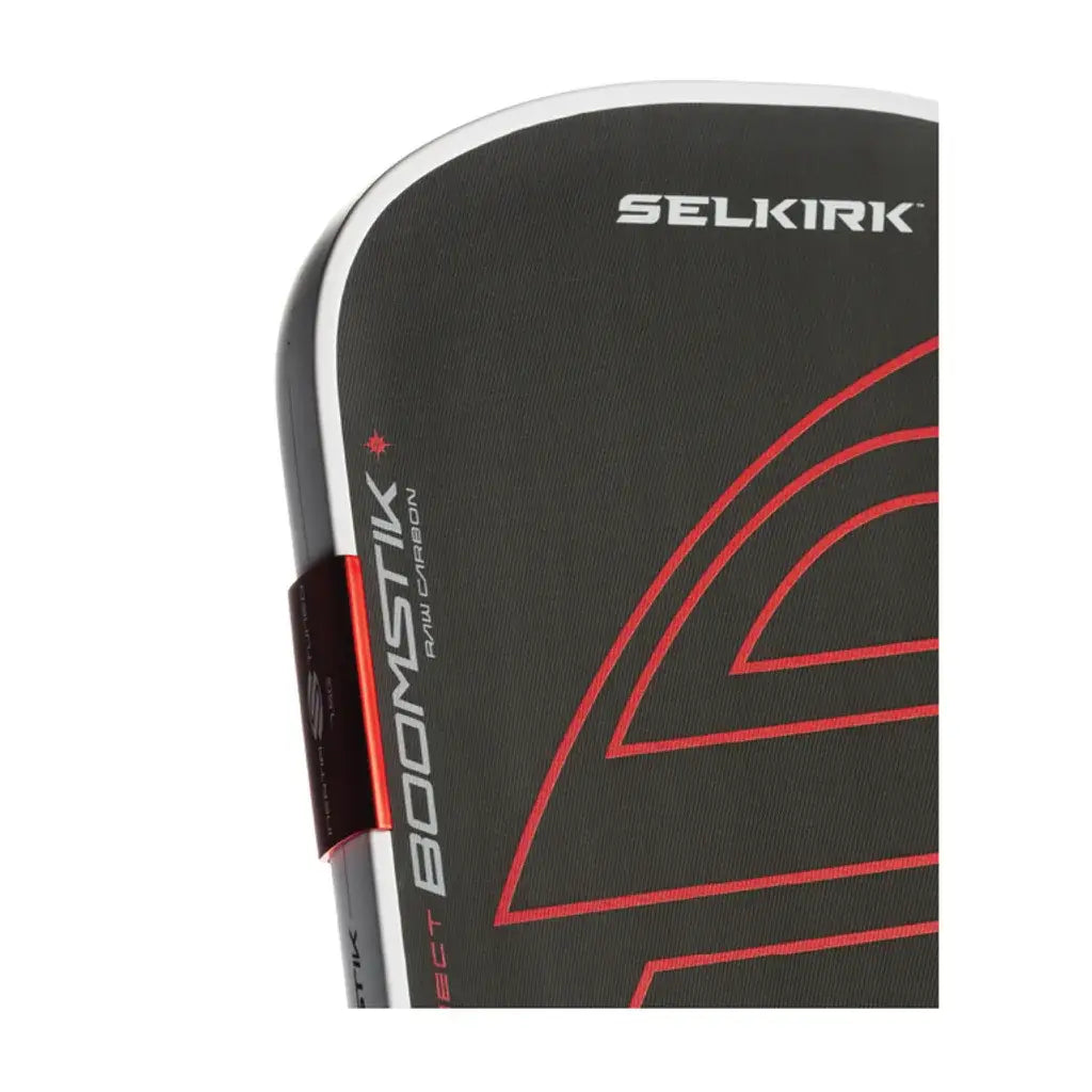 Selkirk LABS Project Boomstik® Raw Carbon [ELONGATED] paddle detail with advanced technology.