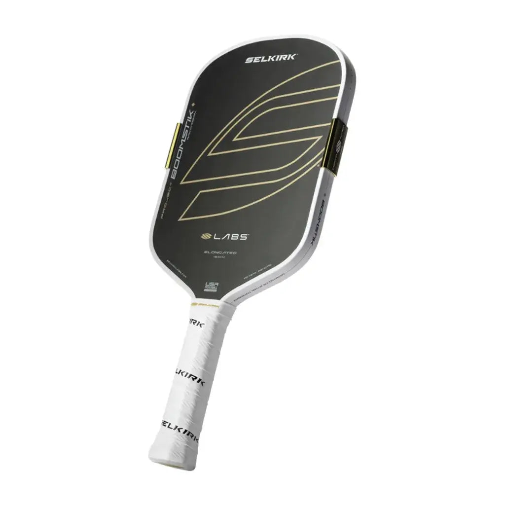 Selkirk LABS Project Boomstik® Raw Carbon REGAL [ELONGATED] pickleball racket designed for advanced players.