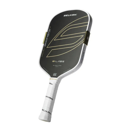 Selkirk LABS Project Boomstik® Raw Carbon REGAL [ELONGATED] pickleball racket designed for advanced players.