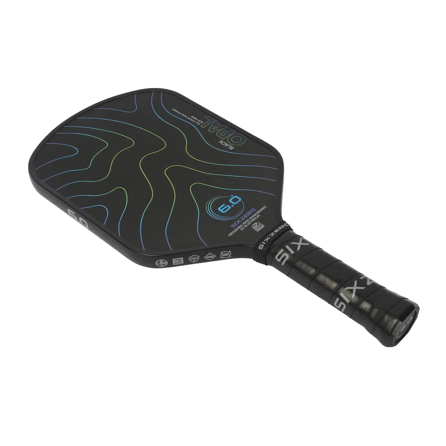 Siz Zero Black Opal paddle showcasing precision design and Carbon Lite frame for superior control and shot-making.