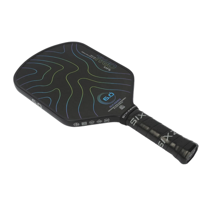 Siz Zero Black Opal paddle showcasing precision design and Carbon Lite frame for superior control and shot-making.